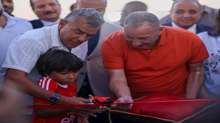 افتتاح حفل الأهلي لمجمع حمام السباحة في فرع الشيخ زايد بحضور الخطيب