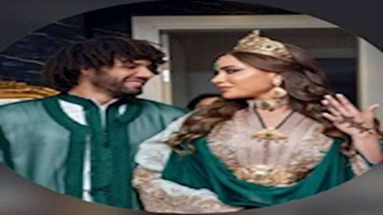 النني يتألق بالزي المغربي في حفل زفافه الثاني بلمسات ساحرة وجديدة