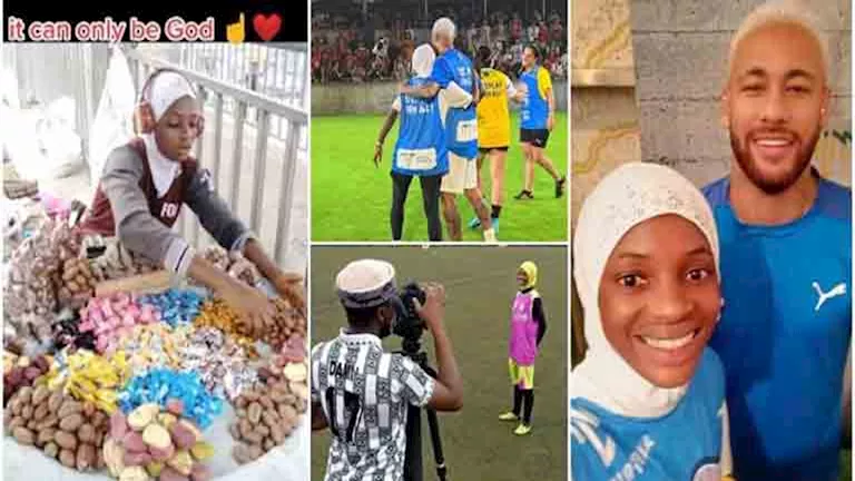 لاعبة نيجيرية تتجه من بيع الشارع إلى لقاء نيمار وسط غموض عائلتها