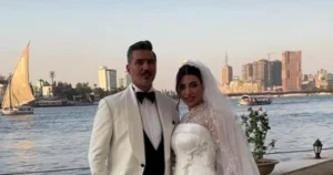 هايدي موسى زفافها على محمد غانم