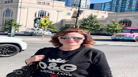 إلهام شاهين تستمتع بجولة في ناشفيل