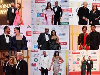 النجوم مع أزواجهم مهرجان القاهره