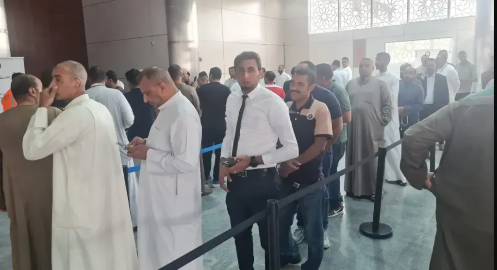 إقبال كثيف من الجالية المصرية بالسعودية