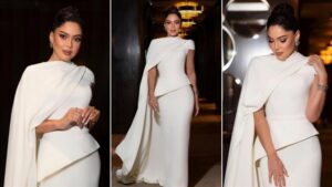 ندى موسى تتألق بفستان أبيض