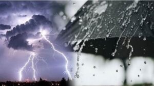أمطار رعدية ورياح نشطة